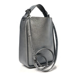 Metallic Calfskin XS Tool 2.0 North-South Tote Silver