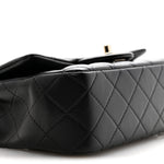 Lambskin Quilted Mini Rectangular Flap Black