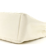 Caviar Quilted Grand Shopping Tote GST White