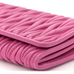 Nappa Matelasse Wallet On Chain Fuxia