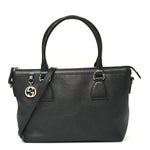 Dollar Calfskin GG Charm Satchel Black