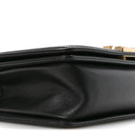 Lambskin Quilted Medium Boy Flap Black