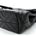 Soft Calfskin Matelasse Medium GG Marmont Shoulder Bag Black
