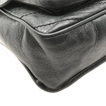 Crinkled Calfskin Matelasse Monogram Medium Niki Chain Satchel Storm