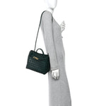 Nappa Intrecciato Small Andiamo Shoulder Bag Emerald Green