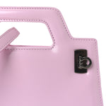 Brushed Calfskin Mini Wanda Top Handle Bag Bubble Gum