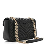 Lambskin Matelasse Medium GG Marmont Shoulder Bag Black