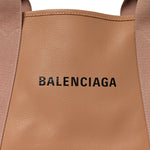 Nappa S Navy Cabas Beige Latte