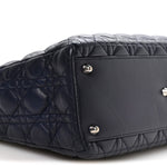 Lambskin Cannage Large Lady Dior Royal Blue