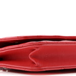 Caviar Quilted Wallet on Chain WOC Red