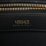 Canvas Studded Small Logo Tote Bag Black