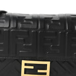 Nappa FF 1974 Embossed Baguette Black