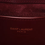 Patent Calfskin Le 5 A 7 Mini Hobo Red Grenat