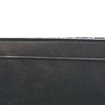 Velvet Tri-Quilt Monogram Medium College Bag Black