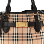 Haymarket Check Medium Golderton Tote Chocolate