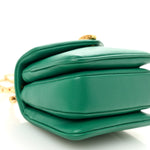 Calfskin Serpenti Reverse Micro Top Handle Emerald Green