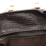 Calfskin Medium Paddington Satchel Chocolate