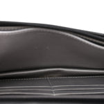 Lambskin Camellia Embossed Wallet On Chain WOC Black