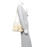 Suede Crocodile Embossed Le Petit Turismo Ivory