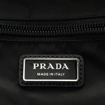 Re-Nylon Saffiano Zip Backpack Black