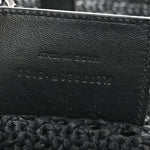 Raffia Monogram Le 5 A 7 Medium Tote Black