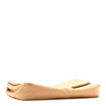 Lambskin Diamond Stitched CC CC East West Flap Beige