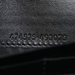 Calfskin Matelasse GG Marmont Chain Wallet Black