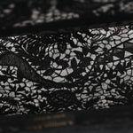 Canvas Embroidered Mesh Macrame Medium Toile de Jouy Soleil Book Tote Black