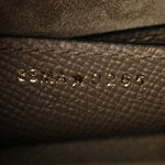 Grained Calfskin Saddle Bag With Strap Clay Green