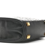 Vitello Plexiglass FF Embossed Mini Fendi Sunshine Shopper Tote Black