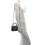 Caviar Quilted Extra Mini Coco Handle Flap Black
