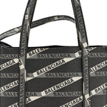 Coated Canvas Losange Monogram XXS Tote Black Grey