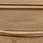 GG Supreme Monogram Textured Dollar Calfskin Web Medium Ophidia Shopping Tote Beige Mystic White Oatmeal