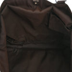 Denim Monogram Large Abbey Tote Dark Brown