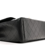 Caviar Quilted Maxi Double Flap Black
