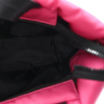 Tessuto Nylon Soft Padded Shopping Tote Fuxia