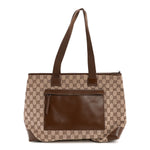 Monogram Tote Bag Brown