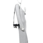 Plexiglass Vitello Mini Baguette Trunk Black Transparent