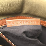 Canvas Vitello King FF Embroidered Baguette Amazzonia Cuoio