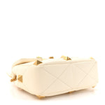 Nappa Medium Roman Stud Shoulder Bag Ivory