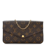 Monogram Pochette Felicie Chain Wallet Fuchsia
