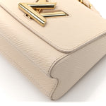 Epi Twist Braided Chain Shoulder Bag PM Quartz White