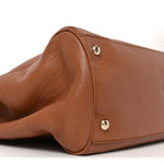 Pebbled Calfskin Medium Bamboo Shopper Tote Acero