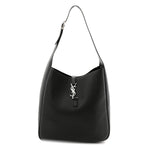 Smooth Calfskin Large Le 5 A 7 Soft Hobo Black