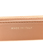 Calfskin Quilted Perfect Fit Wallet On Chain WOC Beige