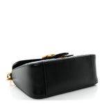 Calfskin Matelasse Mini GG Marmont Top Handle Shoulder Bag Black