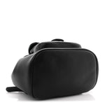 Lambskin Quilted Small Duma Drawstring Backpack Black