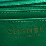 Aged Calfskin Quilted 2.55 Reissue Mini Flap Green