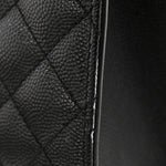 Grain De Poudre Textured Mixed Matelasse Triquilt Medium Monogram Monochrome Satchel Black