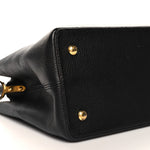 Taurillon Capucines GM  Black Fuchsia
